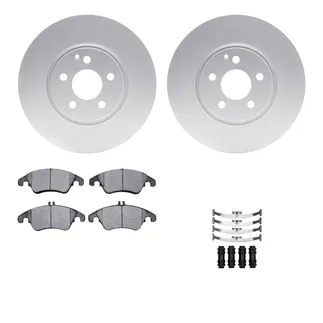R1 Concepts WDUH1-63184 Carbon Series Brake Rotors W/ 5000 Oep Brake Pads & Hdw